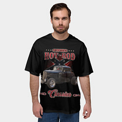 Футболка оверсайз мужская Классический хот-род, цвет: 3D-принт — фото 2