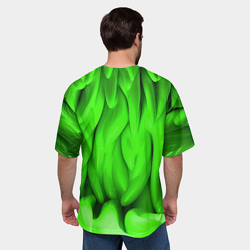 Мужская футболка оверсайз Сова модница на стиле / 3D-принт – фото 4