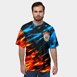 Футболка оверсайз мужская СССР битва стихий, цвет: 3D-принт — фото 2