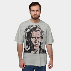 Футболка оверсайз мужская Нарисованный Патрик Бэйтман, цвет: 3D-принт — фото 2