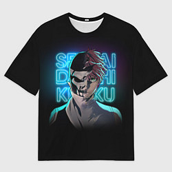 Футболка оверсайз мужская Боевой отряд Полный провал Комбатант Ди и Хибики, цвет: 3D-принт