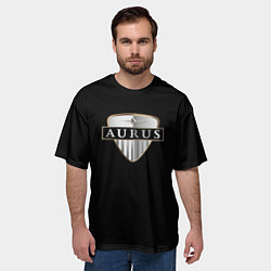 Футболка оверсайз мужская Aurus logo, цвет: 3D-принт — фото 2