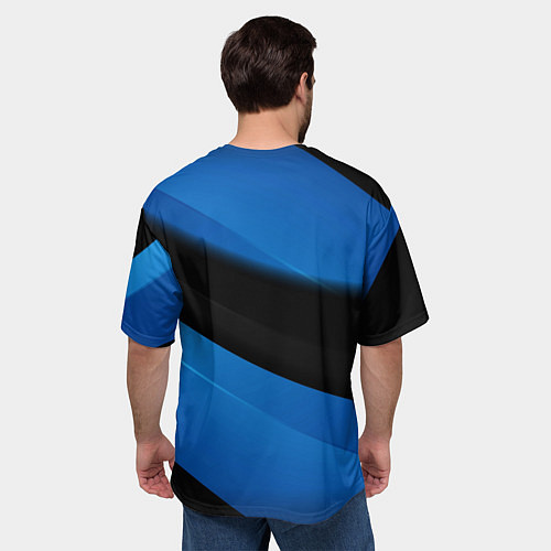 Мужская футболка оверсайз Шлепа в бейсболке / 3D-принт – фото 4