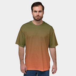 Футболка оверсайз мужская Абстрактный градиент, цвет: 3D-принт — фото 2