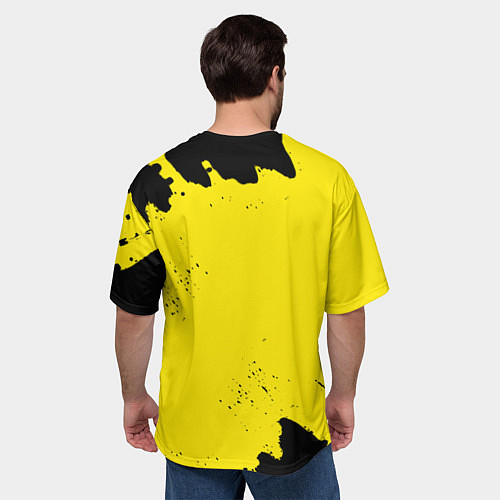 Мужская футболка оверсайз Имперская россия краски / 3D-принт – фото 4