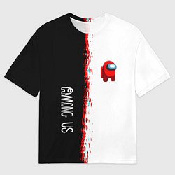 Футболка оверсайз мужская Among us предатель, цвет: 3D-принт