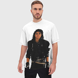 Футболка оверсайз мужская Michael Jackson whos bad, цвет: 3D-принт — фото 2