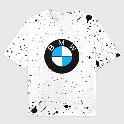 Футболка оверсайз мужская Герб РФ краски, цвет: 3D-принт