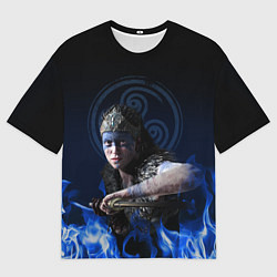 Футболка оверсайз мужская Senua - Hellblade, цвет: 3D-принт