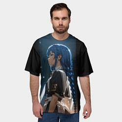 Футболка оверсайз мужская Рокси Наставница - Mushoku Tensei: Jobless, цвет: 3D-принт — фото 2