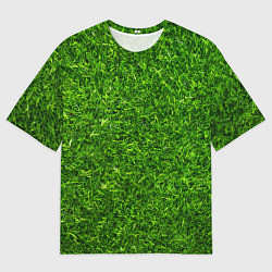 Футболка оверсайз мужская Текстура газона, цвет: 3D-принт