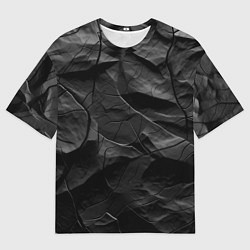 Футболка оверсайз мужская Текстура темной скалы, цвет: 3D-принт