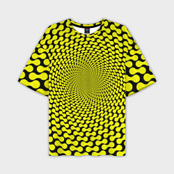 Мужская футболка оверсайз Ядовитая геометрическая иллюзия