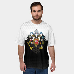 Футболка оверсайз мужская Имперская Россия с гербом, цвет: 3D-принт — фото 2