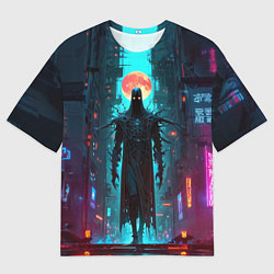 Футболка оверсайз мужская Кибернетический жнец, цвет: 3D-принт