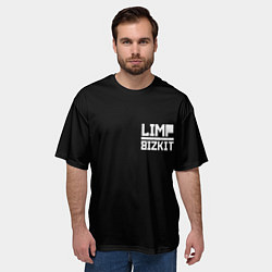 Футболка оверсайз мужская Lim Bizkit logo, цвет: 3D-принт — фото 2