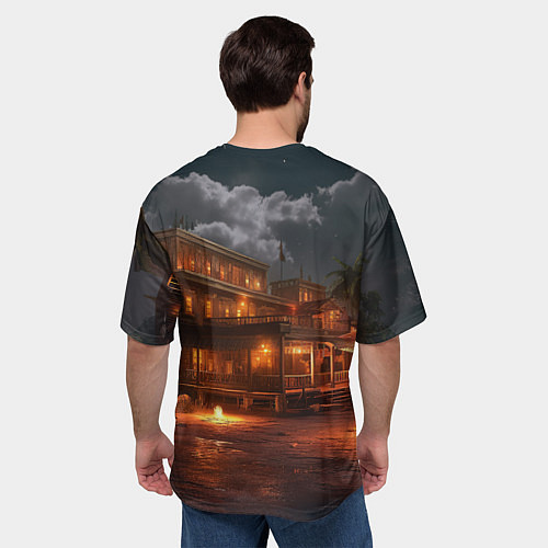 Мужская футболка оверсайз PUBG девушка в шлеме / 3D-принт – фото 4