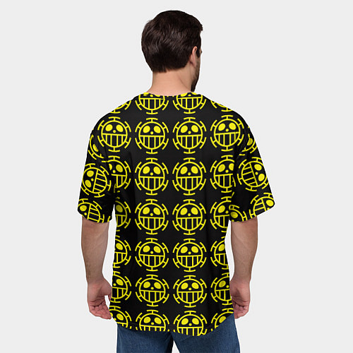 Мужская футболка оверсайз One piece pirate king pattern / 3D-принт – фото 4