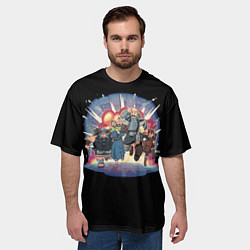 Футболка оверсайз мужская Подземелье вкусностей - Dungeon Meshi, цвет: 3D-принт — фото 2