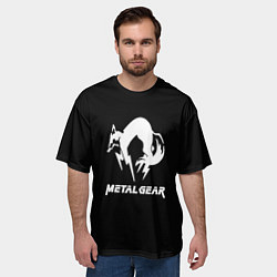 Футболка оверсайз мужская Metal gear logo, цвет: 3D-принт — фото 2