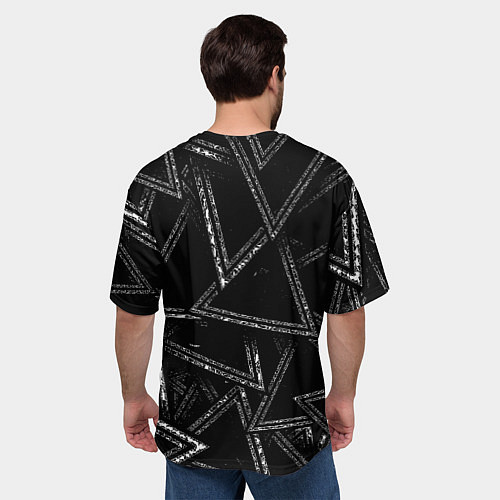 Мужская футболка оверсайз F*ck off / 3D-принт – фото 4