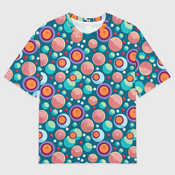 Футболка оверсайз мужская Шарики едут за ролики, цвет: 3D-принт