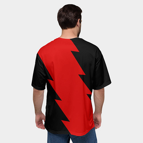 Мужская футболка оверсайз Ducati - logo / 3D-принт – фото 4