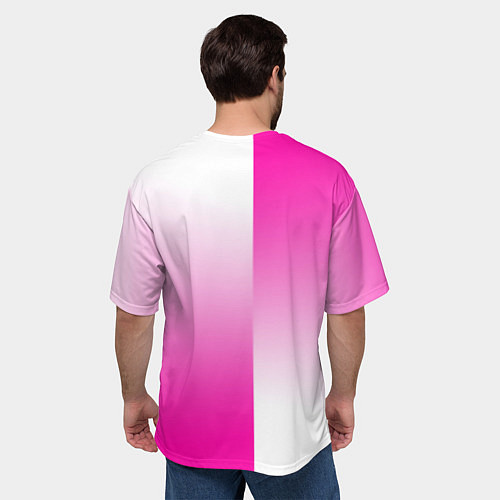 Мужская футболка оверсайз Roblox geometry gradient / 3D-принт – фото 4
