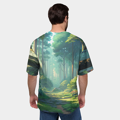 Мужская футболка оверсайз Bulbasaur pokemon / 3D-принт – фото 4