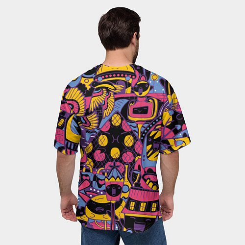 Мужская футболка оверсайз О Париж / 3D-принт – фото 4