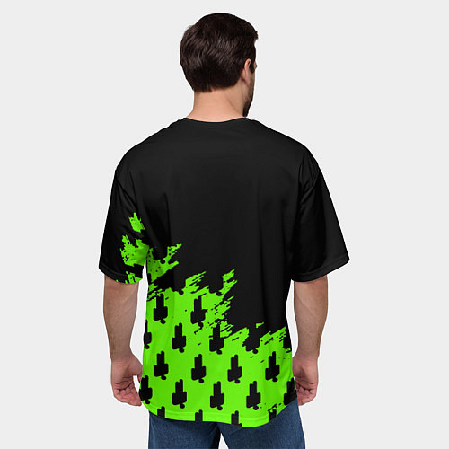 Мужская футболка оверсайз Billie Eilish x Xbox / 3D-принт – фото 4