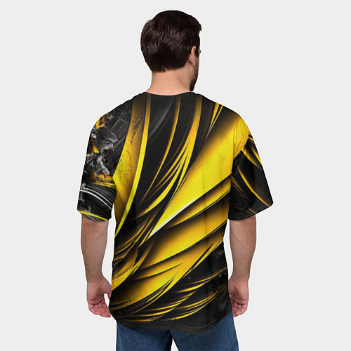 Мужская футболка оверсайз Пикачу на красном мотоцикле / 3D-принт – фото 4