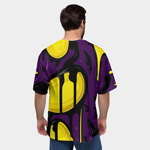 Мужская футболка оверсайз Зомби Пикачу и желтые пятна / 3D-принт – фото 4