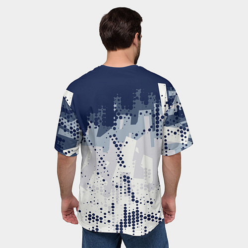 Мужская футболка оверсайз Яркий абстрактный узор для спорта / 3D-принт – фото 4