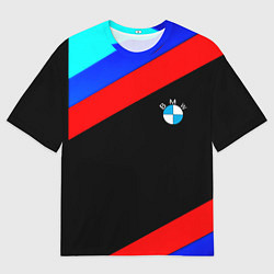 Футболка оверсайз мужская BMW line sport, цвет: 3D-принт