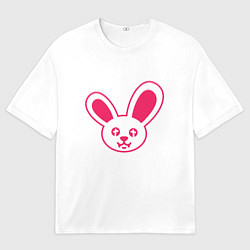 Футболка оверсайз мужская Токсичный заяц, цвет: 3D-принт