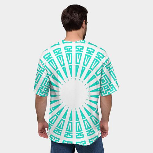 Мужская футболка оверсайз Кафка Хибино в форме кайдзю / 3D-принт – фото 4