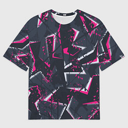 Футболка оверсайз мужская Яркий абстрактный узор для спорта, цвет: 3D-принт
