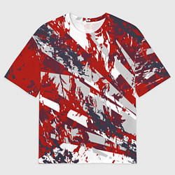 Футболка оверсайз мужская Яркий абстрактный узор для спорта, цвет: 3D-принт