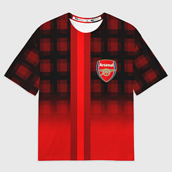 Мужская футболка оверсайз Arsenal fc sport geometry steel