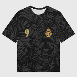 Футболка оверсайз мужская Килиан Мбаппе номер 9 Реал Мадрид, цвет: 3D-принт