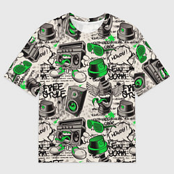 Футболка оверсайз мужская Свободный стиль, цвет: 3D-принт
