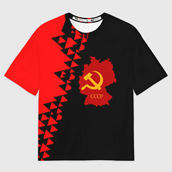 Футболка оверсайз мужская СССР геометрия прошлого, цвет: 3D-принт
