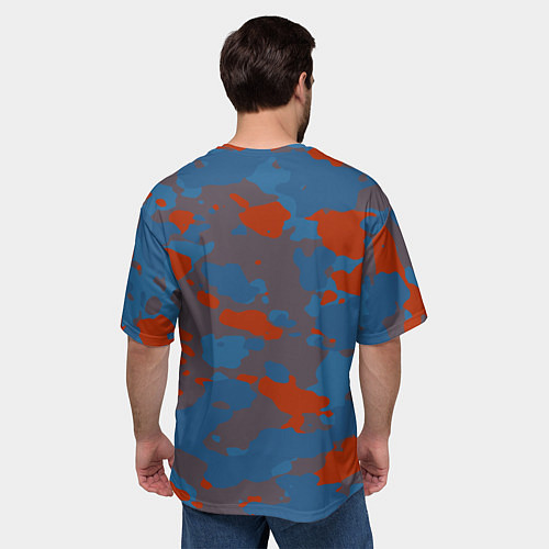 Мужская футболка оверсайз Камуфляжная текстура стиль / 3D-принт – фото 4