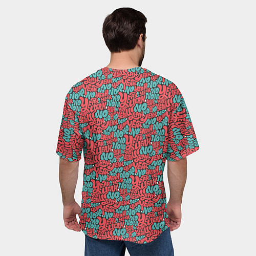 Мужская футболка оверсайз И да и нет / 3D-принт – фото 4