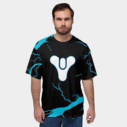 Футболка оверсайз мужская Destiny storm, цвет: 3D-принт — фото 2