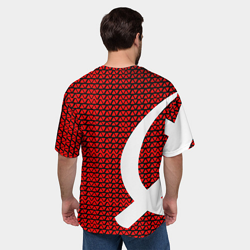 Мужская футболка оверсайз РФ стиль СССР / 3D-принт – фото 4