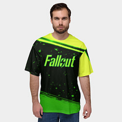 Футболка оверсайз мужская Fallout toxic line, цвет: 3D-принт — фото 2