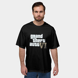 Футболка оверсайз мужская GTA 6 game, цвет: 3D-принт — фото 2