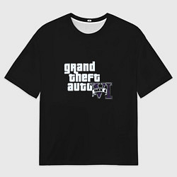 Футболка оверсайз мужская GTA 6 logo vice city, цвет: 3D-принт